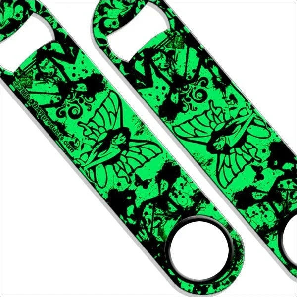 Speed Bottle Opener / Bar Key – Neon Tribal Fairy – Color Options