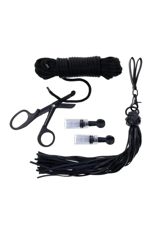 Sportsheets – Tied and Twisted Bondage Kit – Black