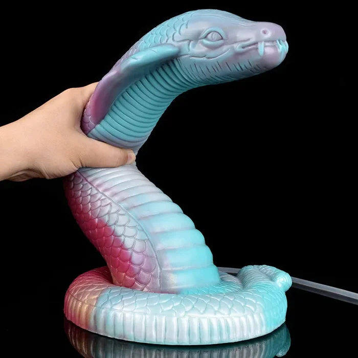 Squriting Snake Monster Dildo Butt Plug – Fantasy Big Suction Silicone Anal Sex Toys for Women