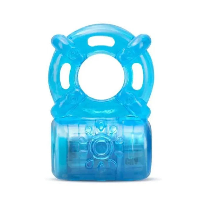 Stay Hard – Rechargeable 5 Function Cock Ring – Blue