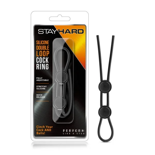 Stay Hard – Silicone Loop Cock Ring – Adjustable Lasso Cock Ring