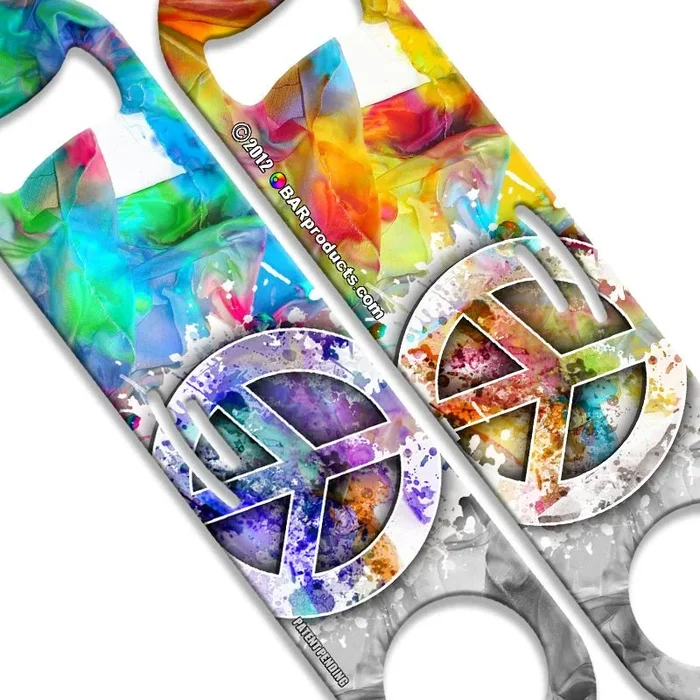 StrainBlade® Opener – Hippie Colorful Peace