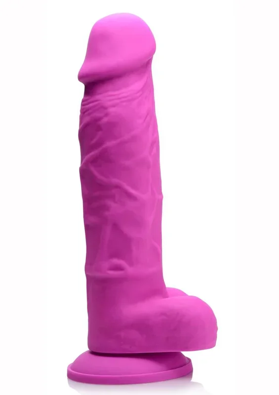 Strap U Power Pecker Silicone 7in Dildo with Balls