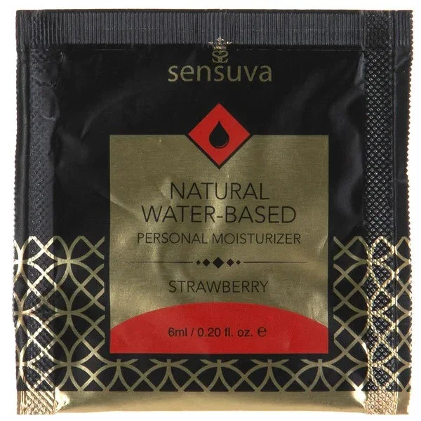 Strawberry Natural Water Based Flavored Lubricant by Sensuva
