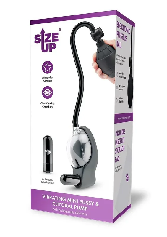 Su Vibrating Mini Pussy and Clitoral Pump