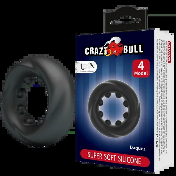 Super Soft Silicone Cockring – Daquez – Black