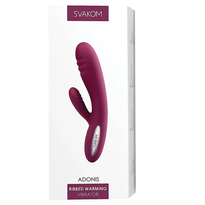 Svakom Adonis Dual Motor Warming Vibrator – Violet 7.8″