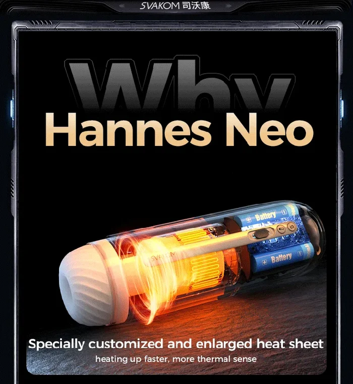 Svakom Hannes Neo Interactive Powerful Throbbing Masturbator or Replacement Sleeve (Authorized Dealer)