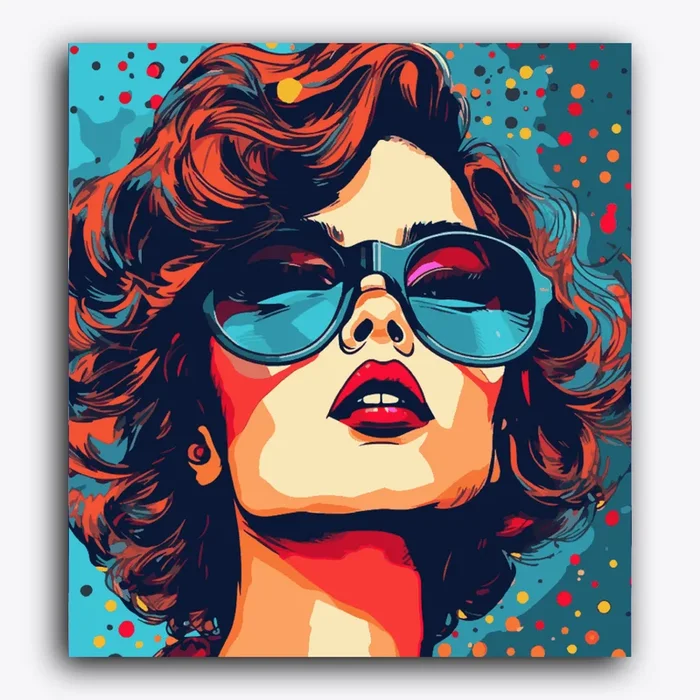 Swag a Girl with Blue Glasses