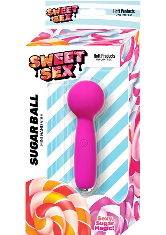 Sweet Sex Sugar Ball Rechargeable Silicone Mini Wand Vibrator