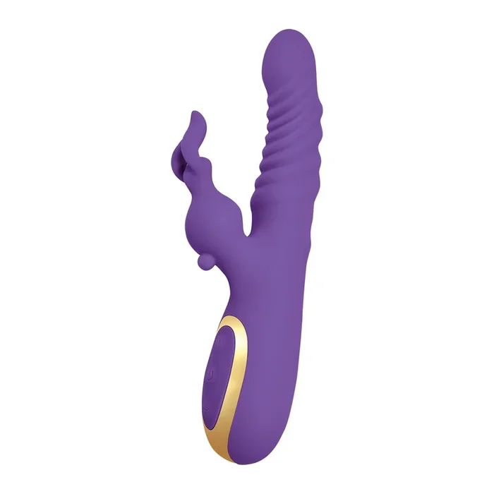 Swirl Plus Swirling and Thrusting Vibrator by Le Rabbit in Purple