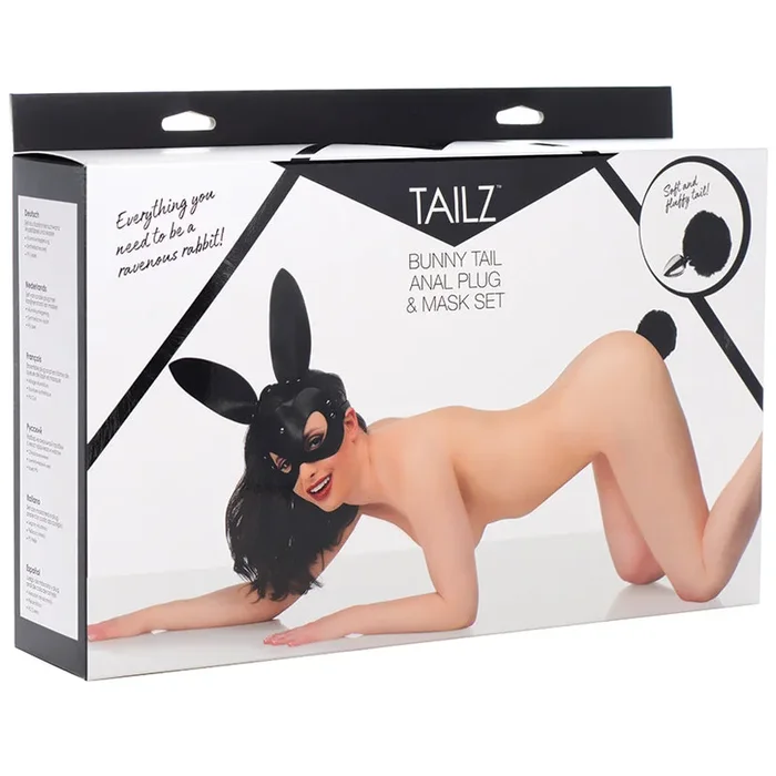 Tailz Bunny Tail Anal Plug And Mask Set