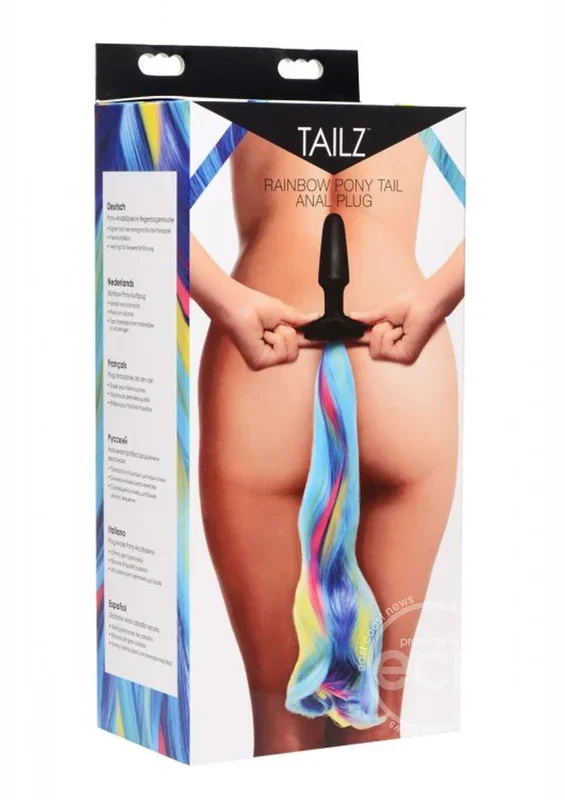 Tailz Pony Tail Anal Plug – Rainbow
