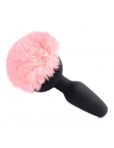 Tailz Vibrating Pink Bunny Tail Plug w/ Remote