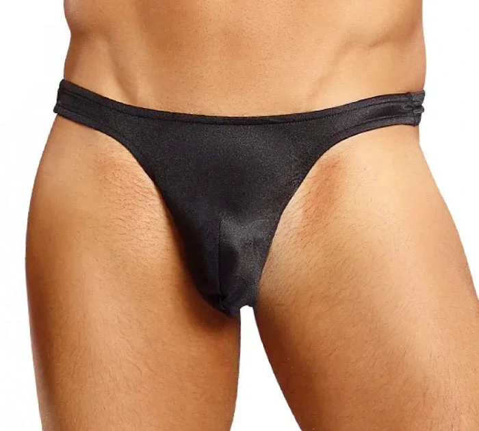 Tanga masculina negra Thong Apolo Satin Male Power