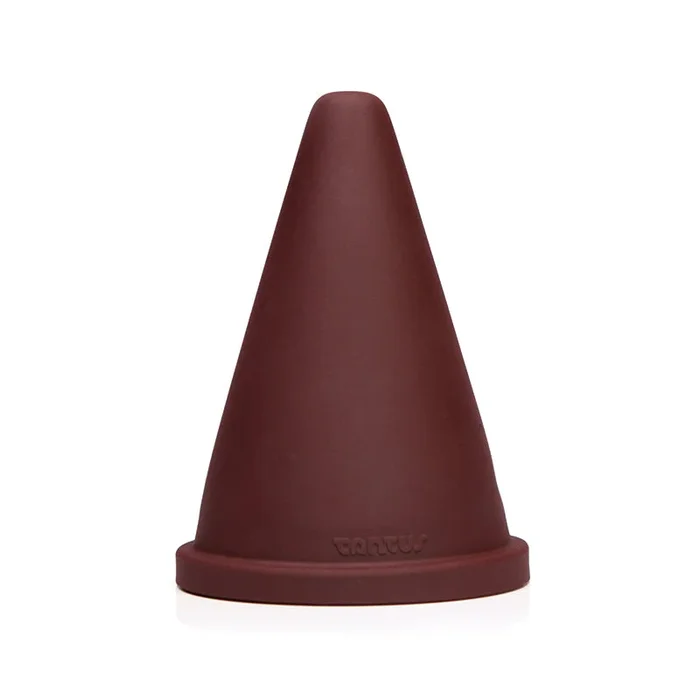 Tantus Cone Squat Firm – Oxblood (Box Packaging)