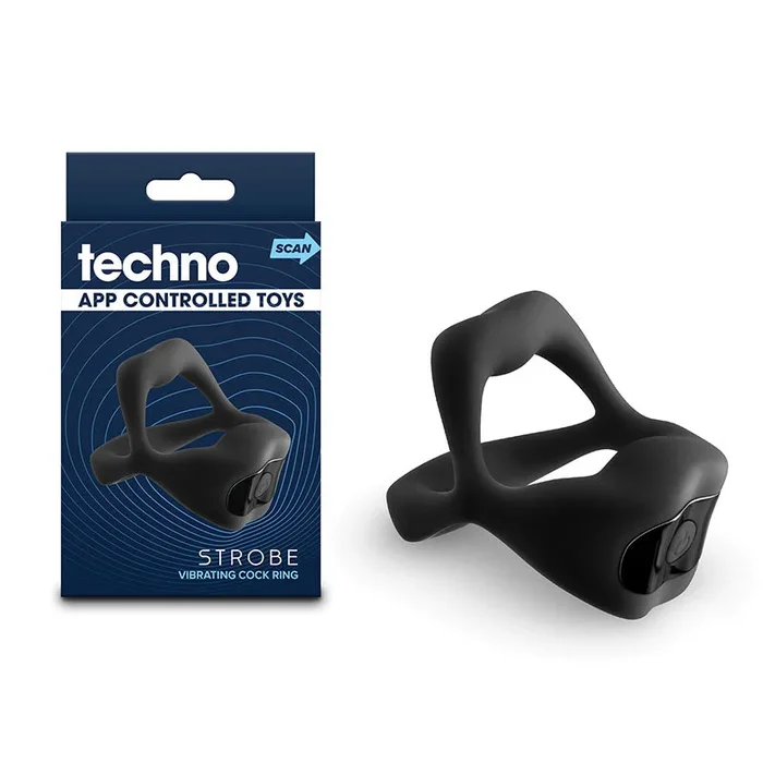 Techno – Strobe – – USB Rechargeable Vibrating Cock Ring with App Control