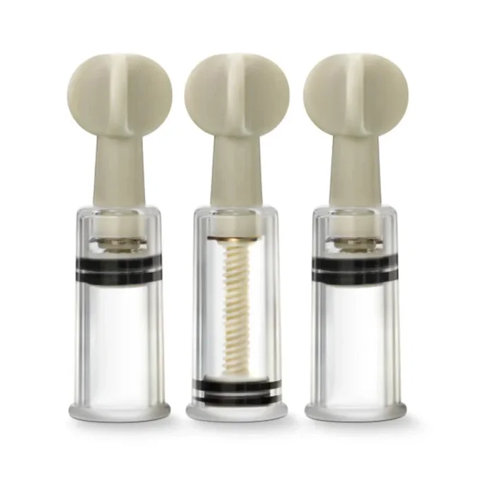 Temptasia – Clit And Nipple Twist Suckers – Set Of 3 – Clear