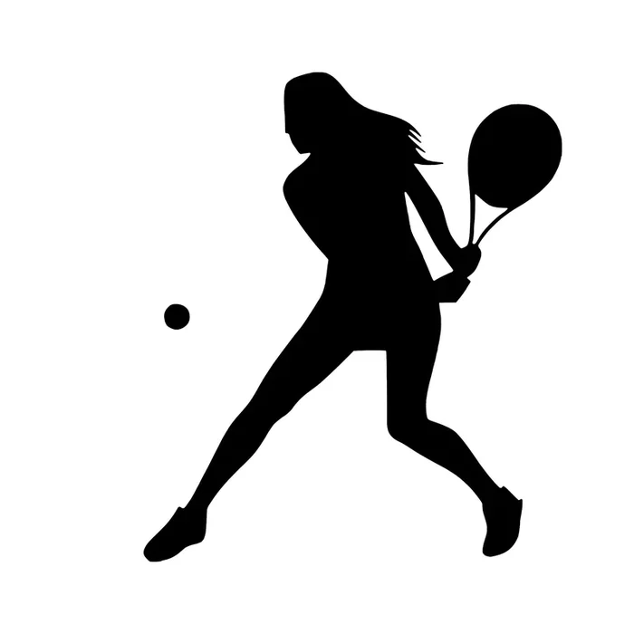 Tennis Player, Decal Sticker