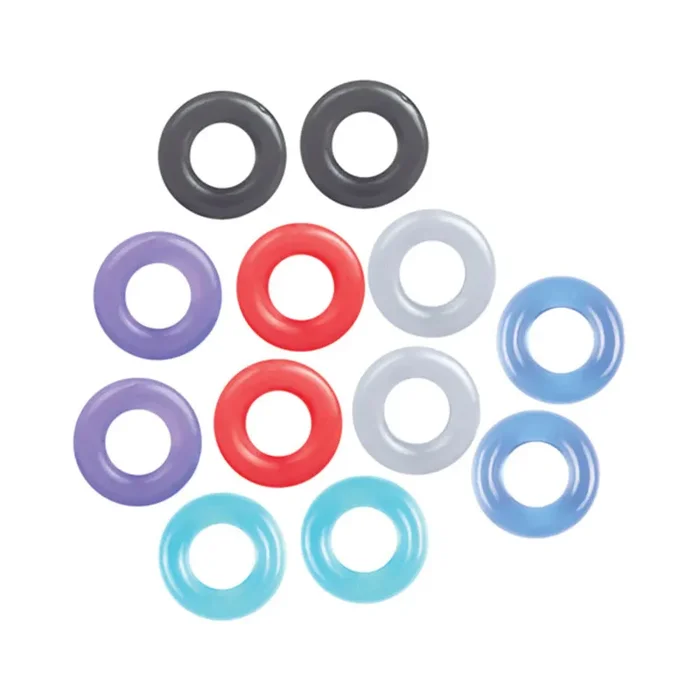 The 9’s, Baller’s Dozen, 12-piece TPE Cock Ring Set