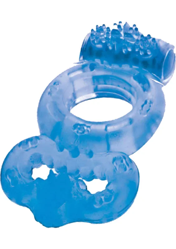 The Macho Double Ring Vibrating Ball and Cock Ring
