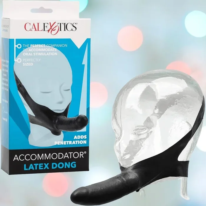 The Original Accommodator Latex Dong Head Strap-on