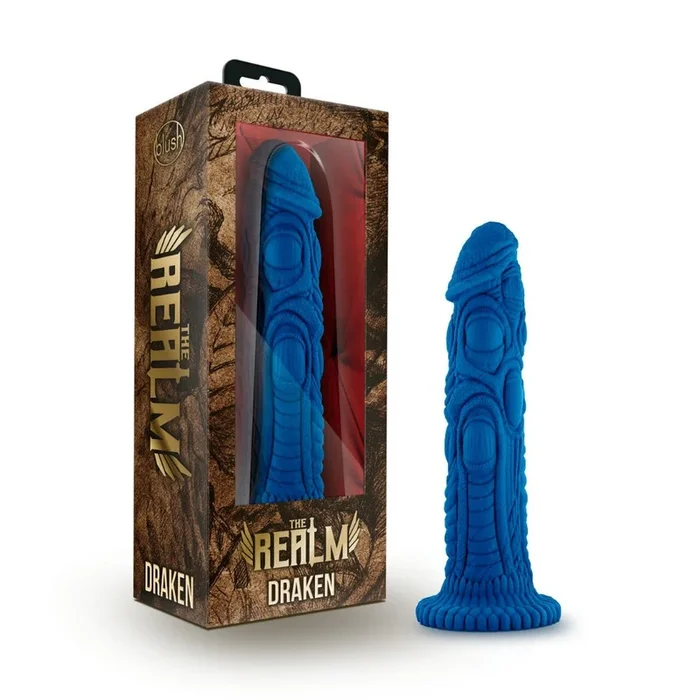 The Realm – Draken Lock-On Dildo – Blue