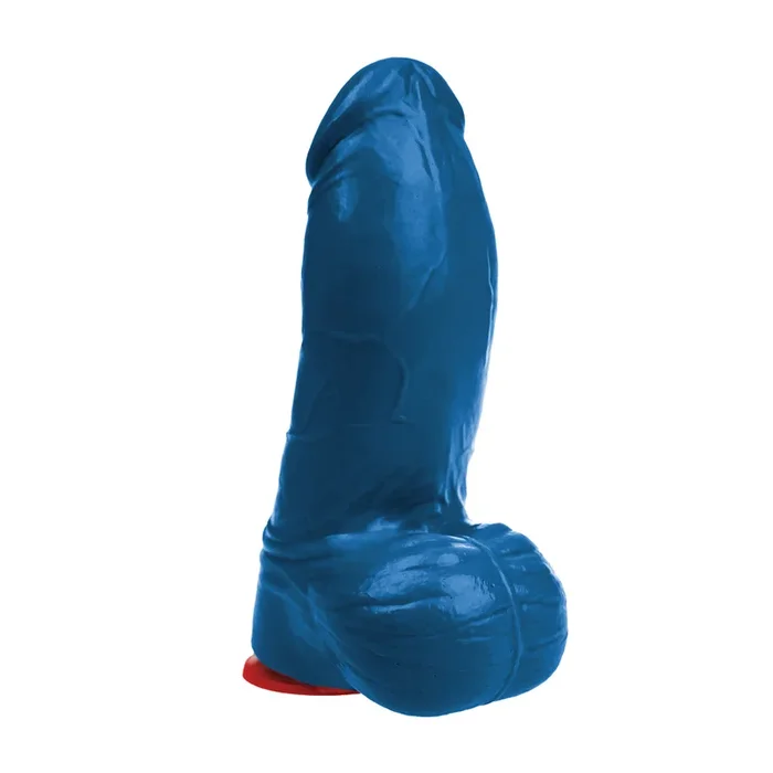 Thor L – Realistic Curved Dildo with Balls – 18 cm – Blue