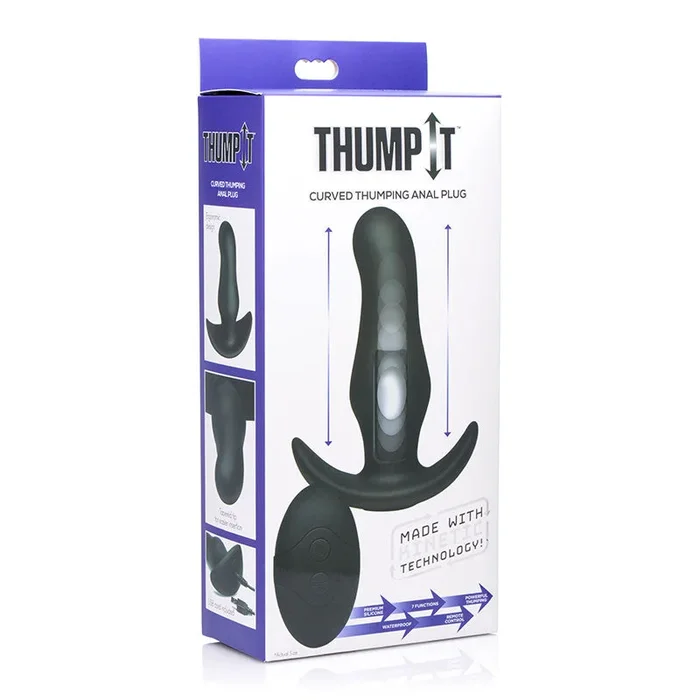 Thump-It Kinetic Thumping 7X Curved Prostate Anal Plug