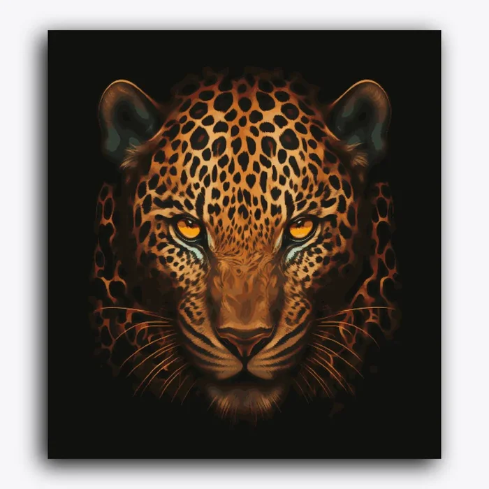 Tiger in Black Background
