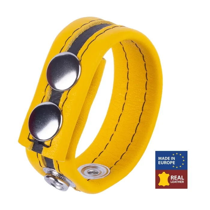 Tippy – Leather Cockring – Yellow