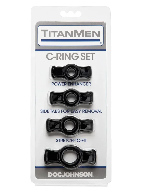 Titan Men C-Ring Set Black