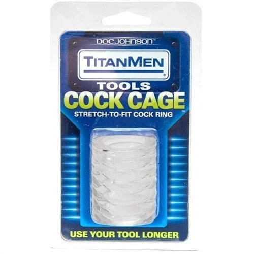 Titanmen Cock Cage Clear – Male Cock Ring Sleeve