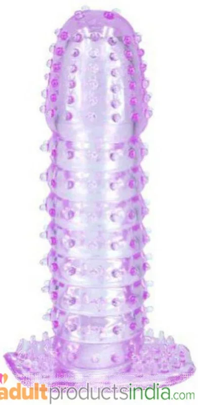 Transparent Sleeve With Spikes Pink/Purple