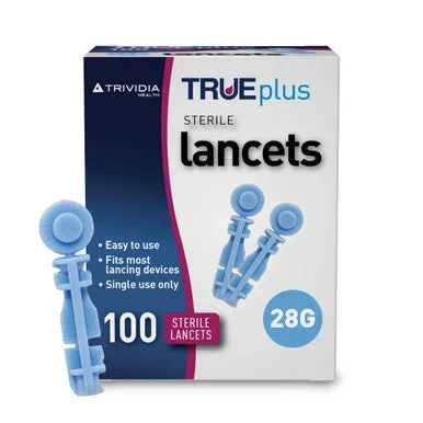 True Metrix Lancets, 28G, 100