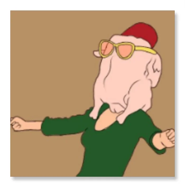 Turkey Head Monica -Friends