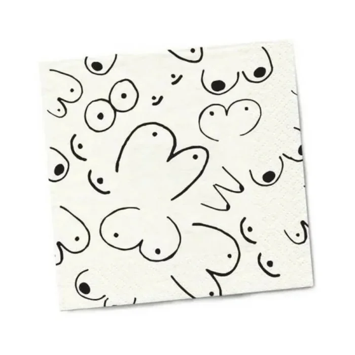 Twisted Wares Boobs Napkins 20-pack