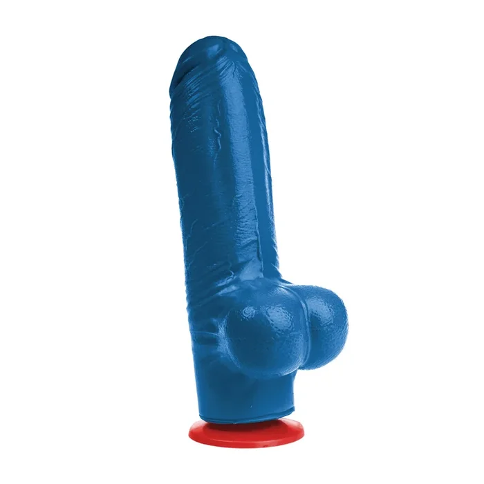 Tyr XL – Realistic Dildo with Balls – 18 cm – Blue