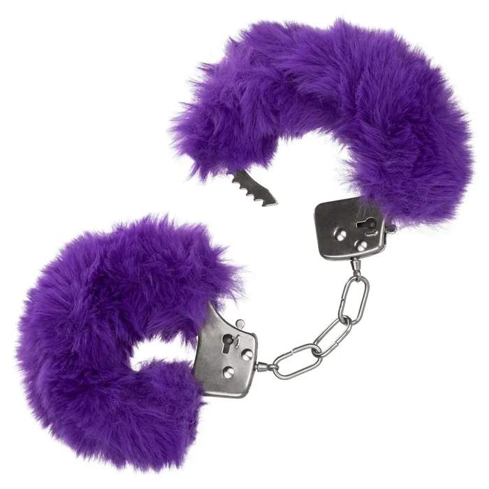 Ultra Fluffy Furry Lockable Metal Handcuffs