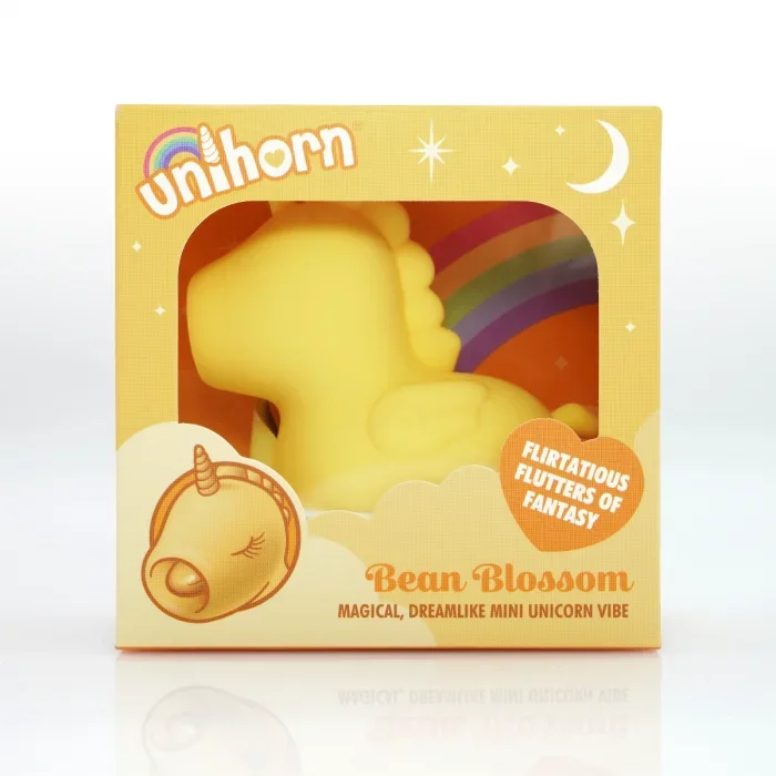 Unihorn Bean Blossom The Thick Tongued One Silicone Clitoral Stimulator – Yellow