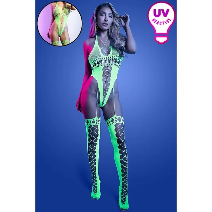 UV Reactive Bodystocking by Fantasy Lingerie