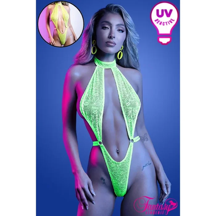 UV Reactive Teddy by Fantasy Lingerie