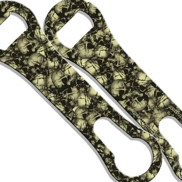 V-Rod® Bottle Opener – Barbed Wire Skulls