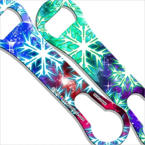 V-Rod® Bottle Opener / Pour Spout Remover – Electric Snowflakes