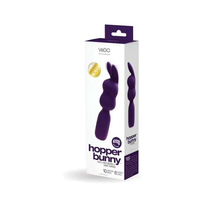 Vedo Hopper Bunny Rechargeable Mini Wand – Purple