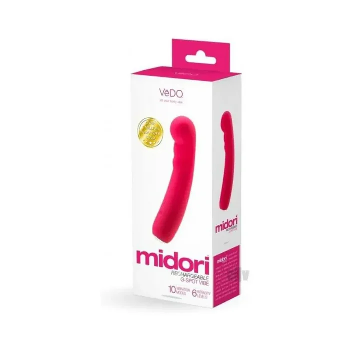 Vedo Midori Rechargeable G Spot Vibe – Foxy Pink