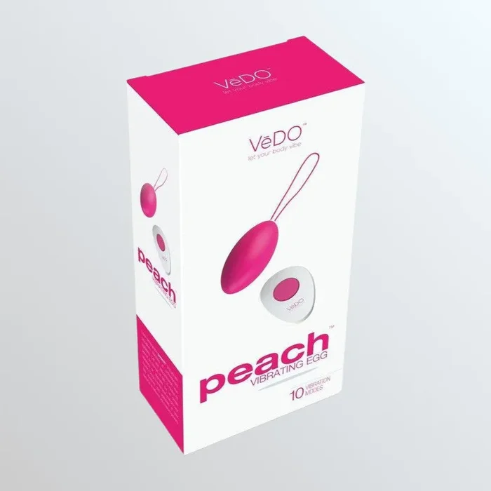 VeDO Peach Remote-Controlled Vibrating Egg – ‘Foxy Pink’