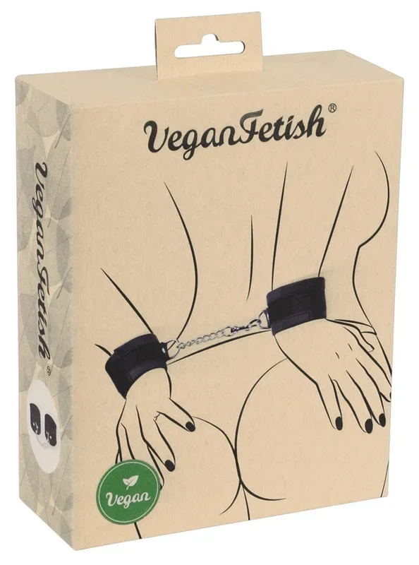 Vegan Fetish Black Handcuffs | Half Price