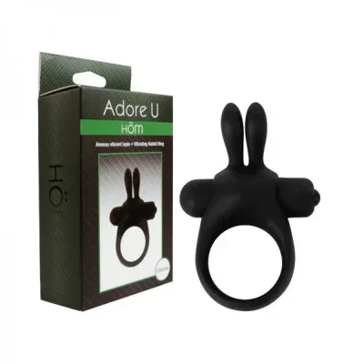 Vibrating Rabbit Cock Ring Set by Adore U Hom