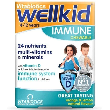 Vitabiotics Wellkid Immune Chewable 30 Tablets
